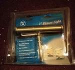 New Old Stock Westinghouse 75052 7" Slimline Picture Light Antique Brass Finish. Fixed Price $50.00.