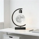 Floating Moon Desk Lamp With Bluetooth 3 Color Touch Control Type-c Bedside. Fixed Price $81.56.