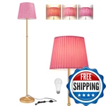Goebleson Pink Floor For Living Room, 68" Standing Lamp, Dimmable Reading. Fixed Price $110.10.