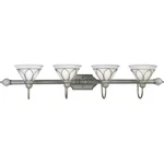 Progress Lighting P3252-44 4-LIGHT Fixture With Etched Alabaster Style Glass. Fixed Price $196.10.