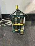 Bill Job Stained Glass Light Up House. Fixed Price $150.00.