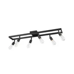 Weston 6 Matte Black Track Lighting Fixture Industrial Farmhouse Design. Fixed Price $106.09.