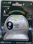 Litezall Motion Sensor Activated Ball Auto Adjustable 150 Lumens Magnetic Base. Fixed Price $18.95.