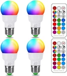 Ilc Rgb Led Changing Light Bulbs 40W Eqv 12 Colors W/ Remote (4 Pack). Fixed Price $25.66.