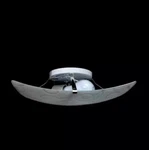 Simple Designs Square Flushmount Ceiling Light With Scroll Swirl White. Fixed Price $14.00.
