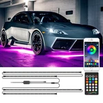 Rgb Led Light Strips - Wireless Underbody Car Exterior Atmosphere Neon Lamp Kit. Fixed Price $38.18.