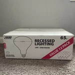 Feit 40 65W Indoor Flood Light Bulbs White Pack Of 12 Alt To Phillips Brand. Fixed Price $69.99.