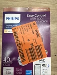 Philips Smart Bulb Led 40W Dimmable Wi-fi Wiz Connected Light. Fixed Price $9.99.