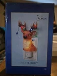 Roman Christmas Reindeer Night With Blinking Led Lights Antlers 8". Fixed Price $21.97.
