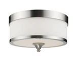 Z-lite 308F Cosmopolitan Light Flushmount Ceiling Fixture Nickel. Fixed Price $99.11.