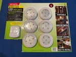 Wireless Led Puck Six Pack With Remote By Lightmates Power Series. Fixed Price $30.00.