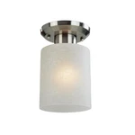 Z-lite 152F-1 Cobalt Light Flushmount Ceiling Fixture Nickel. Fixed Price $43.20.