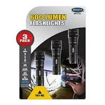 Police Security 600-LUMEN Flashlights, 3 Pk. No Ship To Ca. Fixed Price $47.99.