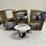 6PACK Halo E26 Series 4 In. White Recessed Ceiling Light Adjustable Eyeball Trim. Fixed Price $89.99.