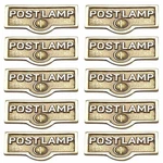 Switch Plate Tags "post Lamp" Name Sign Label Brass Pack Of 10 Renovators Supply. Fixed Price $129.99.