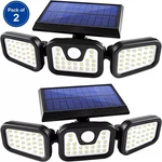 2 Pack Led Motion Sensor Solar Lights Outdoor IP65 Waterproof Security Lamp New. Fixed Price $17.59.