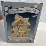 Lincolnshire 2002 Vintage Joy Shoppe Christmas Ceramic House Night Light Box. Fixed Price $29.00.