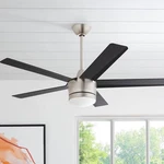 Home Decorators Merwry 52 In. Led Brushed Nickel Ceiling Fan Remote Control. Fixed Price $89.99.
