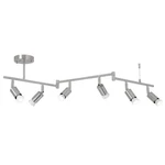 Seeblen 6-LIGHT Nickel Track Lighting Fixture Ceiling Modern Led. Fixed Price $107.09.