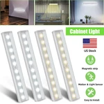 1-4PCS Cabinet Light Motion Sensor Closet Kitchen Counter Led Night Lamp Indoor. Fixed Price $12.59.