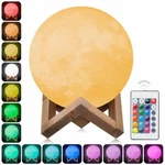 Elstey 3D Printed Moon Night Lamp Light With Remote Control W/ 16 Colors - 15CM. Fixed Price $29.99.
