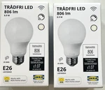 X Ikea Tradfri Led Bulb E26 806 Lumen Smart Wireless Dimmable/warm White Globe. Fixed Price $27.59.