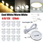Under Cabinet Lighting Led Kitchen Counter Closet Shelf Puck Hardwired. Fixed Price $48.99.