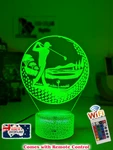 Golf Course Player Par Personalised 3D Led Night Light 7 Colour Changing Lamp. Fixed Price $28.42.