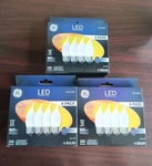 Lot Of Ge Led Decorative Frosted 40W 300 Lumens Light Bulbs (4PK). Fixed Price $29.99.