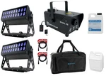 (2) American Dj Uv Led BAR20 Ir Dmx Blacklights W/remote+fogger+bag+cables. Fixed Price $655.80.