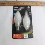 (2-PK) Feit Electric Torpedo Tip Bulb Led 40W 27K Dimmable Frst. Fixed Price $5.58.