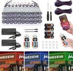 Storefront Led Smd 5050 Lighting, Bluetooth App CONTROLS,80FT,160PCS,WATERPROOF. Fixed Price $49.99.