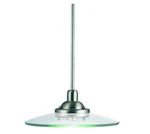 Kichler Galaxie 14" Wide Single Light Glass Disc Pendant 2643NI Brushed Nickel. Fixed Price $249.00.