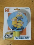Despicable Me Minion Made Led Night Light W/ Rotary Shade Blue Yellow. Fixed Price $14.00.