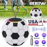 800W Portable Bluetooth Speaker Soccer Ball Stereo Sound W/led Lights Usb/fm/aux. Fixed Price $39.99.
