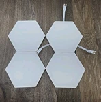 (4) Lot Of Govee Glide Panels Rgbic Hexagon Led Wall Lights +3 Cables. Fixed Price $29.99.