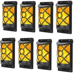 Solar 96 Led Flickering Flame Lights Wall Mount Sensor Landscape Deck Night Lamp. Fixed Price $97.11.