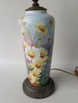 Antique Hand Painted Artist Signed Fine Porcelain Table Lamp. Fixed Price $175.00.