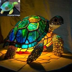 3D Animal Table Lamp Series Stained Glass Night Light Retro Desk Us. Fixed Price $16.89.