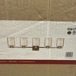 Design House Oslo 44-IN 5-LIGHT Satin Nickel Led Traditional Vanity. Fixed Price $43.25.