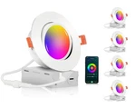 Cloudy Bay 4 Pack Inch Gimbal Smart Wifi Led Recessed Light Color Changing. Fixed Price $47.99.