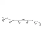 Vaxcel C0221 Alto 6 Light Led Brushed Nickel Swing Arm Ceiling Spot. Fixed Price $379.99.