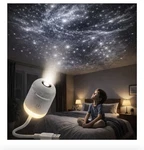 Galaxy Projector, 2-IN-1 Starry Sky And Night Light, High-resolution. Fixed Price $38.00.