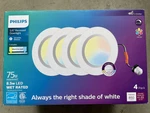 Philips 5/6" 5CCT Led Retrofit Downlight 4 Multi Pack Recessed Can New. Fixed Price $29.99.