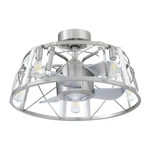 23" Modern Satin Nickel Dc Motor Downrod Mount Reversible Fandelier Ceiling. Fixed Price $215.99.