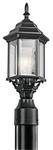 Kichler 49256BK Chesapeake 1-LIGHT 18" Outdoor Post Lantern Black Finish. Fixed Price $63.97.