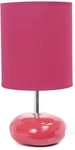 Simple Design Small Stone Look Table Accent Lamp Hot Pink Lighting Fun Girl New. Fixed Price $7.99.