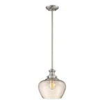 Millennium Lighting 11" Mini-pendant, Brushed Nickel 5711-BN. Fixed Price $99.00.