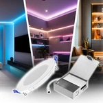 Enoled Smart Wireless Downlight WSD-RGBCW-4 Ultra-slim Rgb+cct Voice Control. Fixed Price $99.99.