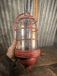 Vtg Appleton Industrial Explosion Proof Light W Glass Lens Steampunk Lamp. Fixed Price $24.50.